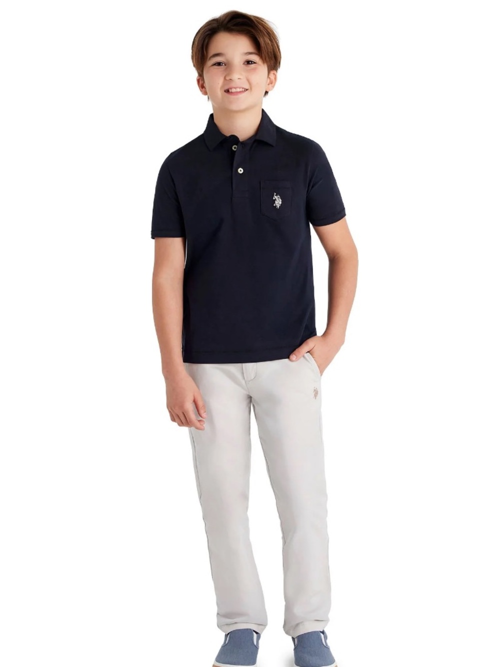 U.S. Polo Assn. Boys Play-Formance Pant with Stretch